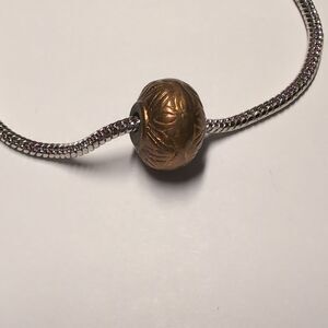 Gold Charm for Pandora Style Bracelet:#note that each has smaller opening (7mm),